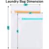 imageBAGAIL Laundry Bags Mesh Wash Bag for Intimates Lingerie and Delicates 5Pcs 1XL2L2MA White