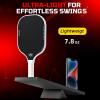 imageBAGAIL Pickleball Paddles USAPA Approved Fiberglass Surface Pickleball Set Lightweight Pickle Ball Rackets with 4 Balls 1 Bag Designed in California for Traction and StabilityWhite