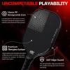 imageBAGAIL Pickleball Paddles USAPA Approved Fiberglass Surface Pickleball Set Lightweight Pickle Ball Rackets with 4 Balls 1 Bag Designed in California for Traction and StabilityBlack