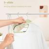 imageBAGAIL Plastic Hangers 50 Pack with NonSlip Design02 Inches Thick 360Swivel Hook Space Saving Organizer for Bedroom ClosetShirtsPantsWhite S ShapedMatcha Green