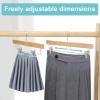 imageBAGAIL Wooden Pants Hangers with Adjustable Clips 360Swivel Hook Space Saving Skirt Holders with AntiRust Clips for Trousers Jeans Shorts 10Pack NaturalNatural