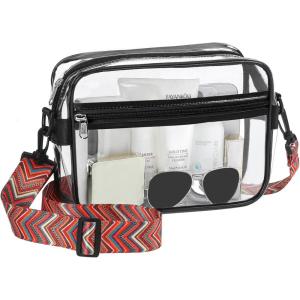 imageBAGAIL Clear Bag Stadium Approved Crossbody Shoulder Messenger Clear Purse with Adjustable Strap01ethnic Arrow