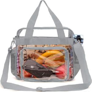 imageBAGAIL Clear Bag Stadium Approved Tote Bag with Front Pocket and Adjustable Shoulder Strap