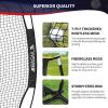 imageBAGAIL 7x7 ft Baseball ampamp Softball Practice Net with Bow Frame for Batting Hitting Pitching Portable Baseball Throwing Net with 2 Strike Zone Batting Tee Carry Bag Great for All LevelsBlack