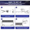 imageBAGAIL Badminton Net Height Adjustable Kids Volleyball Net Foldable Nylon Net 10 ft14ft17ft Wide Tennis Net Small Pickleball Net for Backyard Game and Indoor Outdoor Use Easy Setup10ft