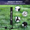 imageBAGAIL Badminton Net Height Adjustable Kids Volleyball Net Foldable Nylon Net 10 ft14ft17ft Wide Tennis Net Small Pickleball Net for Backyard Game and Indoor Outdoor Use Easy Setup10ft