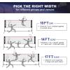imageBAGAIL Badminton Net Height Adjustable Kids Volleyball Net Foldable Nylon Net 10 ft14ft17ft Wide Tennis Net Small Pickleball Net for Backyard Game and Indoor Outdoor Use Easy Setup10ft