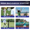 imageBAGAIL Badminton Net Height Adjustable Kids Volleyball Net Foldable Nylon Net 10 ft14ft17ft Wide Tennis Net Small Pickleball Net for Backyard Game and Indoor Outdoor Use Easy Setup10ft