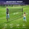 imageBAGAIL Badminton Net Height Adjustable Kids Volleyball Net Foldable Nylon Net 10 ft14ft17ft Wide Tennis Net Small Pickleball Net for Backyard Game and Indoor Outdoor Use Easy Setup10ft