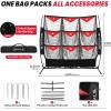imageBAGAIL Football Throwing Net 9 Target Pockets Football Net QB Accuracy Trainer Fun Practice Net for Football with Carry Bag