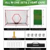 imageBAGAIL Golf Net 10 x 7 ft Heavy Duty Golf Practice Net and TriTurf Mat Portable Golf Net with Carry Bag Golf Training Aid Hitting Driving Chipping Nets for Backyard Outdoor Indoor  G9 Max