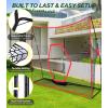 imageBAGAIL Golf Net 10 x 7 ft Heavy Duty Golf Practice Net and TriTurf Mat Portable Golf Net with Carry Bag Golf Training Aid Hitting Driving Chipping Nets for Backyard Outdoor Indoor  G9 Max