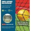 imageBAGAIL Portable Pickleball Net Set 22 FT Regulation Size Pickle Ball Net with Ball Collector Carry Bag Easy Setup for Outdoor Indoor Driveway  RedYellow  Black