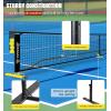 imageBAGAIL Portable Pickleball Net Set 22 FT Regulation Size Pickle Ball Net with Ball Collector Carry Bag Easy Setup for Outdoor Indoor Driveway  RedYellow  Black