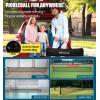 imageBAGAIL Portable Pickleball Net Set 22 FT Regulation Size Pickle Ball Net with Ball Collector Carry Bag Easy Setup for Outdoor Indoor Driveway  RedYellow  Black