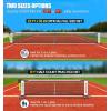 imageBAGAIL Portable Pickleball Net Set with Wheels 22 FT Regulation Size ampamp 11 FT Half Court Size 2in1 Pickle Ball Net with Ball Collector Carry Bag 4 Pickle Balls Easy Setup for Outdoor IndoorWhite