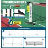 imageBAGAIL Portable Pickleball Net Set with Wheels 22 FT Regulation Size ampamp 11 FT Half Court Size 2in1 Pickle Ball Net with Ball Collector Carry Bag 4 Pickle Balls Easy Setup for Outdoor IndoorWhite