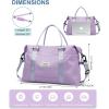 imageBAGAIL Travel Duffel Bag Weekender Bags for Women Overnight Gym Carry On Tote Bag with Wet Pocket Hospital Mom Bag for Labor and Delivery  Extra Large BlackPurple