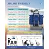 imageBAGAIL Travel Duffel Bag Weekender Bags for Women Overnight Gym Carry On Tote Bag with Wet Pocket Hospital Mom Bag for Labor and Delivery  Extra Large BlackBNavy Blue