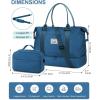 imageBAGAIL Travel Duffel Bag Weekender Bags for Women Overnight Gym Carry On Tote Bag with Wet Pocket Hospital Mom Bag for Labor and Delivery  Extra Large BlackAPeacock Blue