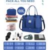 imageBAGAIL Travel Duffel Bag Weekender Bags for Women Overnight Gym Carry On Tote Bag with Wet Pocket Hospital Mom Bag for Labor and Delivery  Extra Large BlackBNavy Blue
