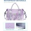 imageBAGAIL Travel Duffel Bag Weekender Bags for Women Overnight Gym Carry On Tote Bag with Wet Pocket Hospital Mom Bag for Labor and Delivery  Extra Large BlackPurple