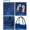 imageBAGAIL Travel Duffel Bag Weekender Bags for Women Overnight Gym Carry On Tote Bag with Wet Pocket Hospital Mom Bag for Labor and Delivery  Extra Large BlackNavy Blue
