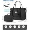 imageBAGAIL Travel Duffel Bag Weekender Bags for Women Overnight Gym Carry On Tote Bag with Wet Pocket Hospital Mom Bag for Labor and Delivery  Extra Large BlackAblack