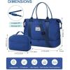 imageBAGAIL Travel Duffel Bag Weekender Bags for Women Overnight Gym Carry On Tote Bag with Wet Pocket Hospital Mom Bag for Labor and Delivery  Extra Large BlackANavy Blue