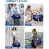 imageBAGAIL Travel Duffel Bag Weekender Bags for Women Overnight Gym Carry On Tote Bag with Wet Pocket Hospital Mom Bag for Labor and Delivery  Extra Large BlackNavy Blue