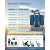imageBAGAIL Travel Duffel Bag Weekender Bags for Women Overnight Gym Carry On Tote Bag with Wet Pocket Hospital Mom Bag for Labor and Delivery  Extra Large BlackBPeacock Blue