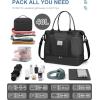 imageBAGAIL Travel Duffel Bag Weekender Bags for Women Overnight Gym Carry On Tote Bag with Wet Pocket Hospital Mom Bag for Labor and Delivery  Extra Large BlackAblack