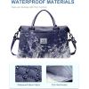 imageBAGAIL Travel Duffel Bag Weekender Bags for Women Overnight Gym Carry On Tote Bag with Wet Pocket Hospital Mom Bag for Labor and Delivery  Extra Large BlackGridNavy Blue