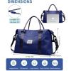 imageBAGAIL Travel Duffel Bag Weekender Bags for Women Overnight Gym Carry On Tote Bag with Wet Pocket Hospital Mom Bag for Labor and Delivery  Extra Large BlackNavy Blue