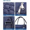imageBAGAIL Travel Duffel Bag Weekender Bags for Women Overnight Gym Carry On Tote Bag with Wet Pocket Hospital Mom Bag for Labor and Delivery  Extra Large BlackGridNavy Blue
