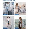 imageBAGAIL Travel Duffel Bag Weekender Bags for Women Overnight Gym Carry On Tote Bag with Wet Pocket Hospital Mom Bag for Labor and Delivery  Extra Large BlackLight Gray