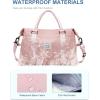 imageBAGAIL Travel Duffel Bag Weekender Bags for Women Overnight Gym Carry On Tote Bag with Wet Pocket Hospital Mom Bag for Labor and Delivery  Extra Large BlackPink