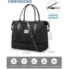 imageBAGAIL Travel Duffel Bag Weekender Bags for Women Overnight Gym Carry On Tote Bag with Wet Pocket Hospital Mom Bag for Labor and Delivery  Extra Large BlackBgridblack