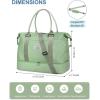 imageBAGAIL Travel Duffel Bag Weekender Bags for Women Overnight Gym Carry On Tote Bag with Wet Pocket Hospital Mom Bag for Labor and Delivery  Extra Large BlackBolive Green