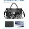 imageBAGAIL Travel Duffel Bag Weekender Bags for Women Overnight Gym Carry On Tote Bag with Wet Pocket Hospital Mom Bag for Labor and Delivery  Extra Large BlackBlack