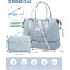 imageBAGAIL Travel Duffel Bag Weekender Bags for Women Overnight Gym Carry On Tote Bag with Wet Pocket Hospital Mom Bag for Labor and Delivery  Extra Large BlackAgridlight Blue