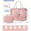 imageBAGAIL Travel Duffel Bag Weekender Bags for Women Overnight Gym Carry On Tote Bag with Wet Pocket Hospital Mom Bag for Labor and Delivery  Extra Large BlackAPink