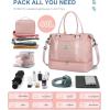 imageBAGAIL Travel Duffel Bag Weekender Bags for Women Overnight Gym Carry On Tote Bag with Wet Pocket Hospital Mom Bag for Labor and Delivery  Extra Large BlackAPink