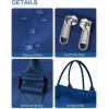 imageBAGAIL Travel Duffel Bag Weekender Bags for Women Overnight Gym Carry On Tote Bag with Wet Pocket Hospital Mom Bag for Labor and Delivery  Extra Large BlackANavy Blue
