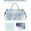 imageBAGAIL Travel Duffel Bag Weekender Bags for Women Overnight Gym Carry On Tote Bag with Wet Pocket Hospital Mom Bag for Labor and Delivery  Extra Large BlackLight Blue