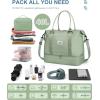 imageBAGAIL Travel Duffel Bag Weekender Bags for Women Overnight Gym Carry On Tote Bag with Wet Pocket Hospital Mom Bag for Labor and Delivery  Extra Large BlackBolive Green