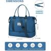 imageBAGAIL Travel Duffel Bag Weekender Bags for Women Overnight Gym Carry On Tote Bag with Wet Pocket Hospital Mom Bag for Labor and Delivery  Extra Large BlackBPeacock Blue