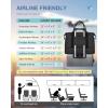 imageBAGAIL Travel Duffel Bag Weekender Bags for Women Overnight Gym Carry On Tote Bag with Wet Pocket Hospital Mom Bag for Labor and Delivery  Extra Large BlackAblack