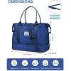 imageBAGAIL Travel Duffel Bag Weekender Bags for Women Overnight Gym Carry On Tote Bag with Wet Pocket Hospital Mom Bag for Labor and Delivery  Extra Large BlackBNavy Blue
