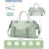 imageBAGAIL Travel Duffel Bag Weekender Bags for Women Overnight Gym Carry On Tote Bag with Wet Pocket Hospital Mom Bag for Labor and Delivery  Extra Large BlackPale Green